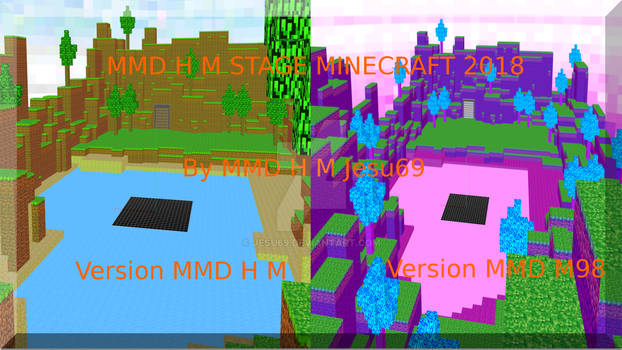 MMD H M Stage MineCraft 2018