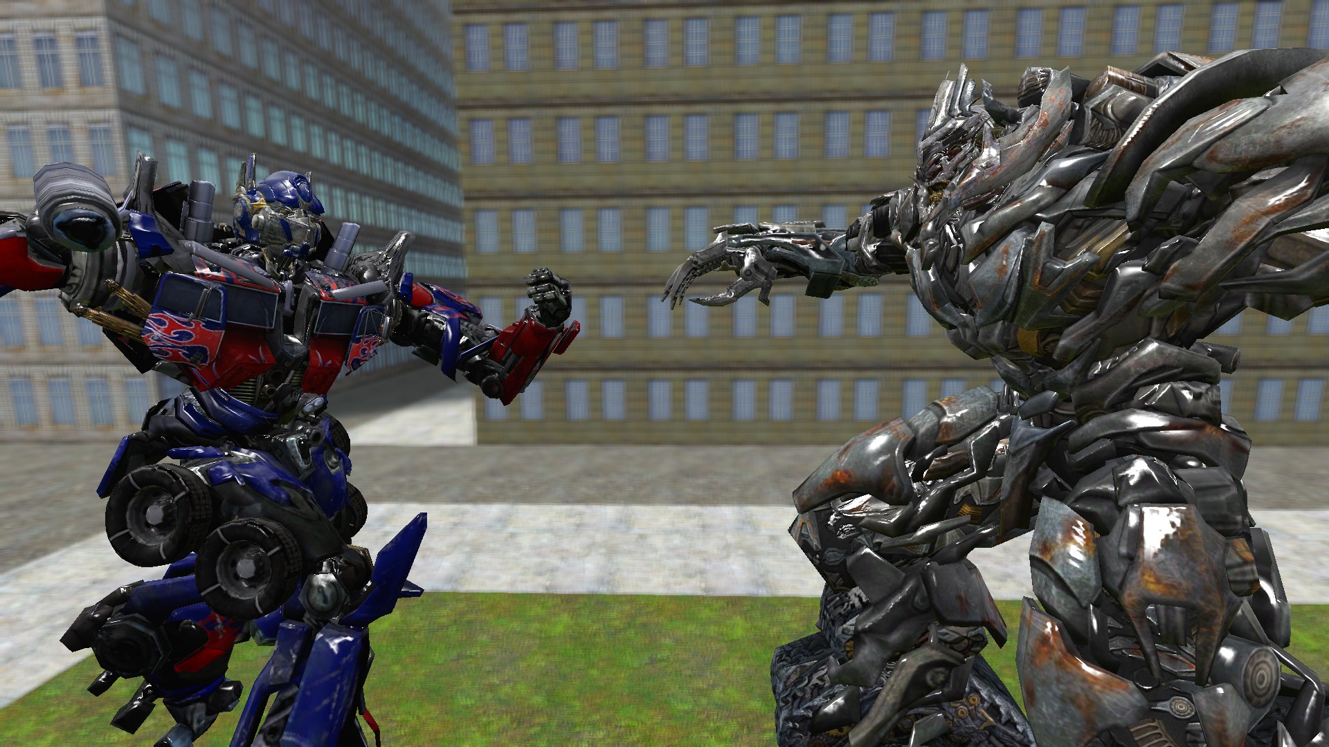 Transformers 2007 Optimus Prime vs Megatron