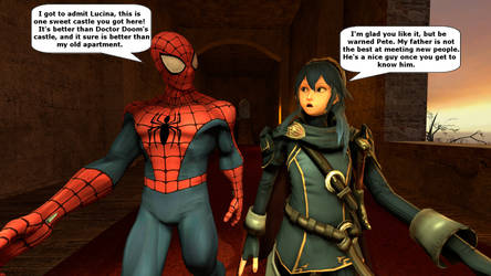 Spider-Man moves in with Lucina by kongzillarex619