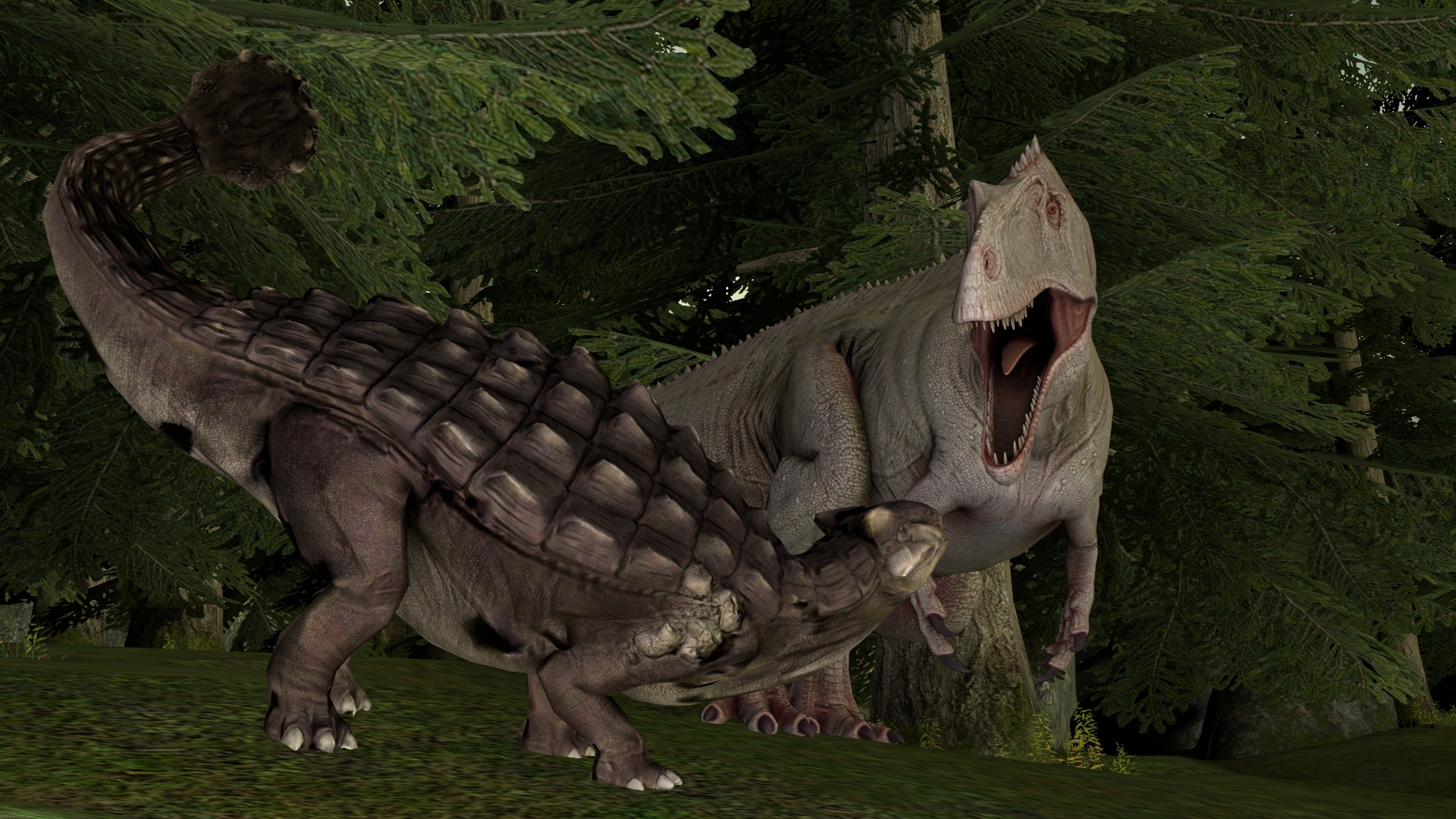 Ankylosaurus vs the Indominus Rex by kongzillarex619 on DeviantArt