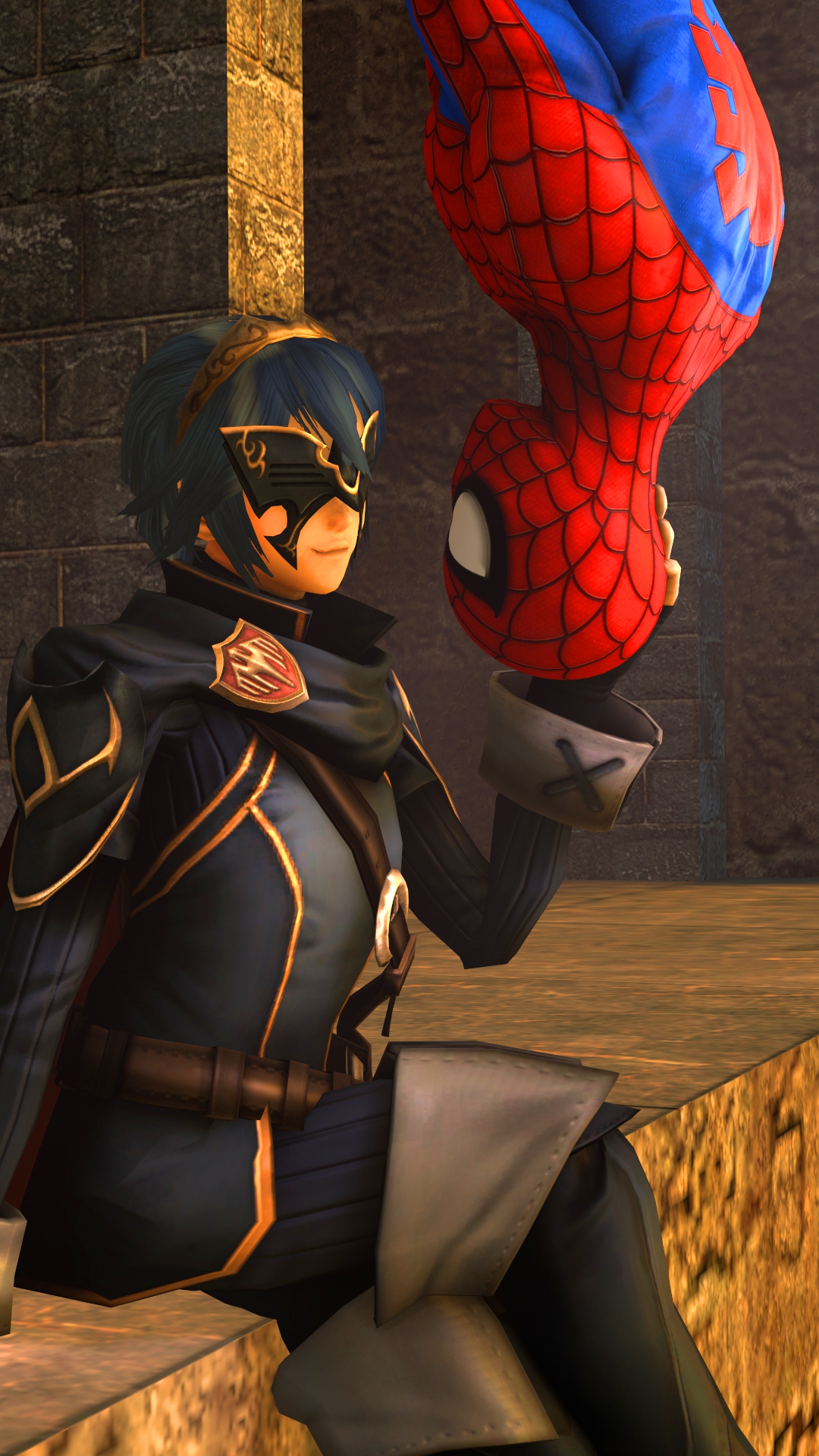 Lucina and  Spider-Man : Hanging out