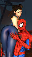 Spider-Man and Miss Chun-Li