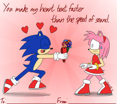 Sonic and Amy Valentine