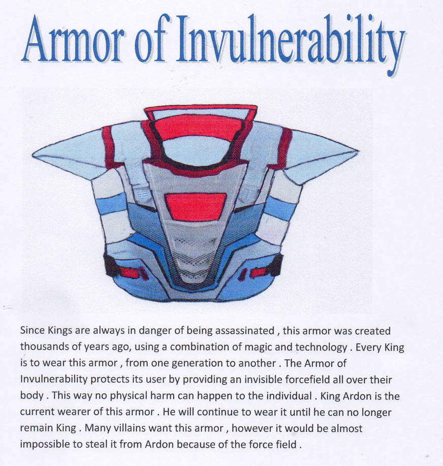 Invulnerability Drawing Armor Of Invulnerability by Heroforceinc on DeviantArt