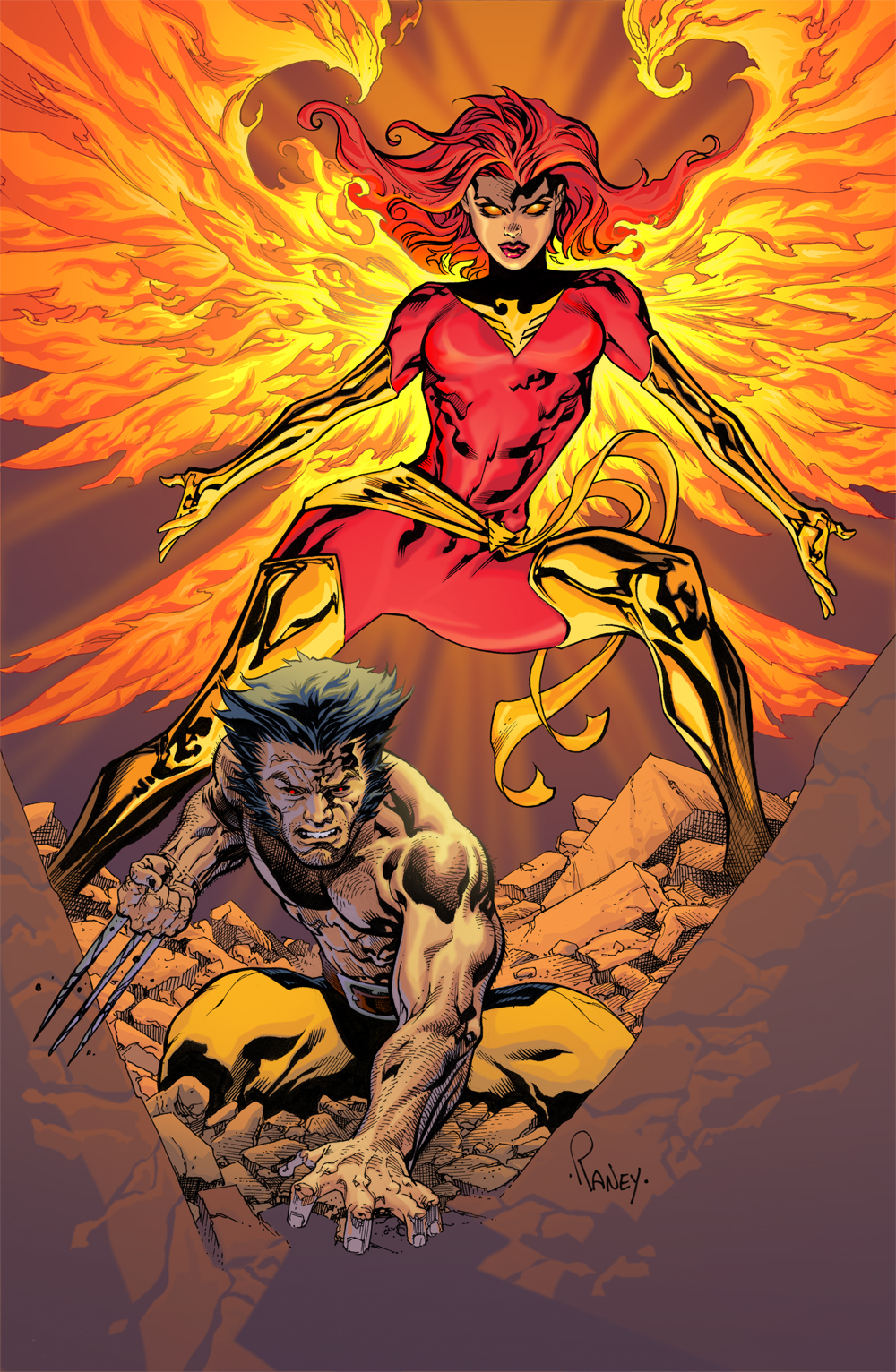 Wolvie n Phoenix in color