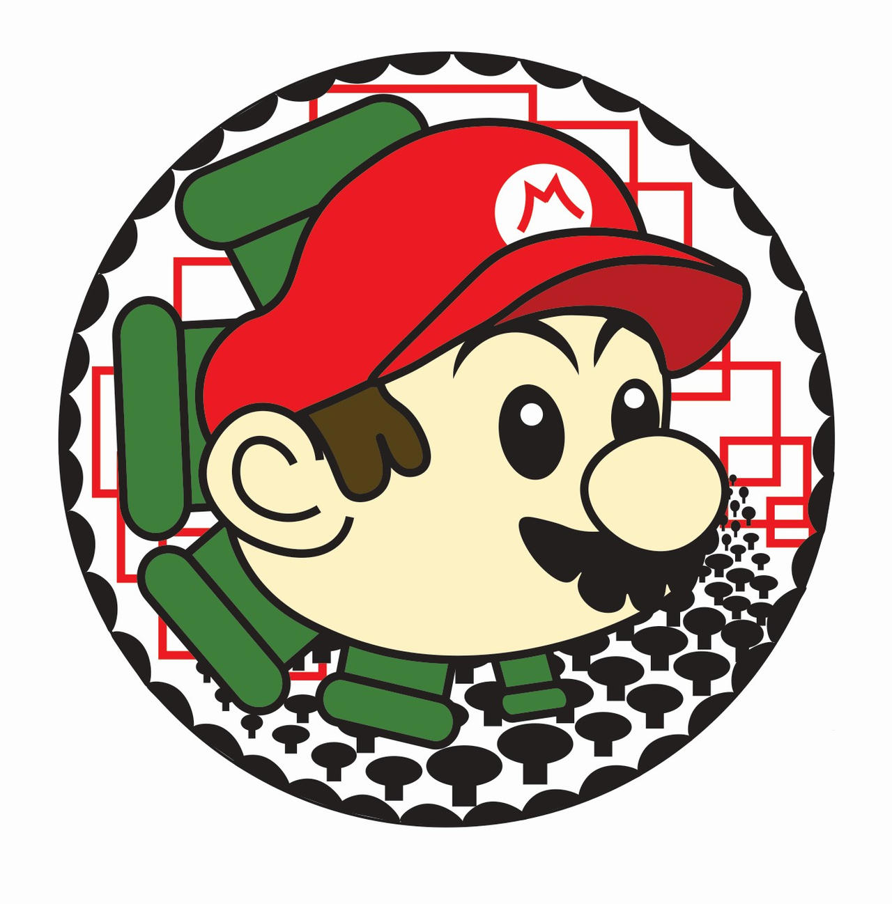 Abstract Mario by Random-Intentions on DeviantArt