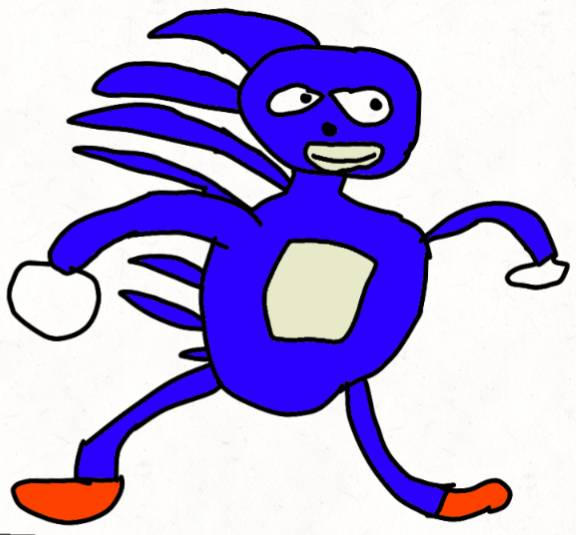 Sanic by Examan9 on DeviantArt