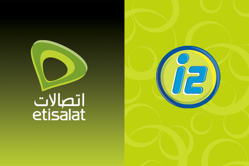 etisalat logo and  i2 logo