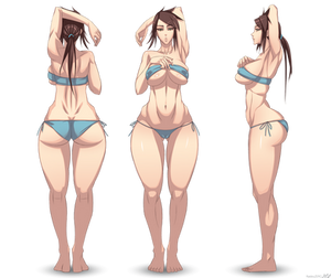 Stylized female body type 1