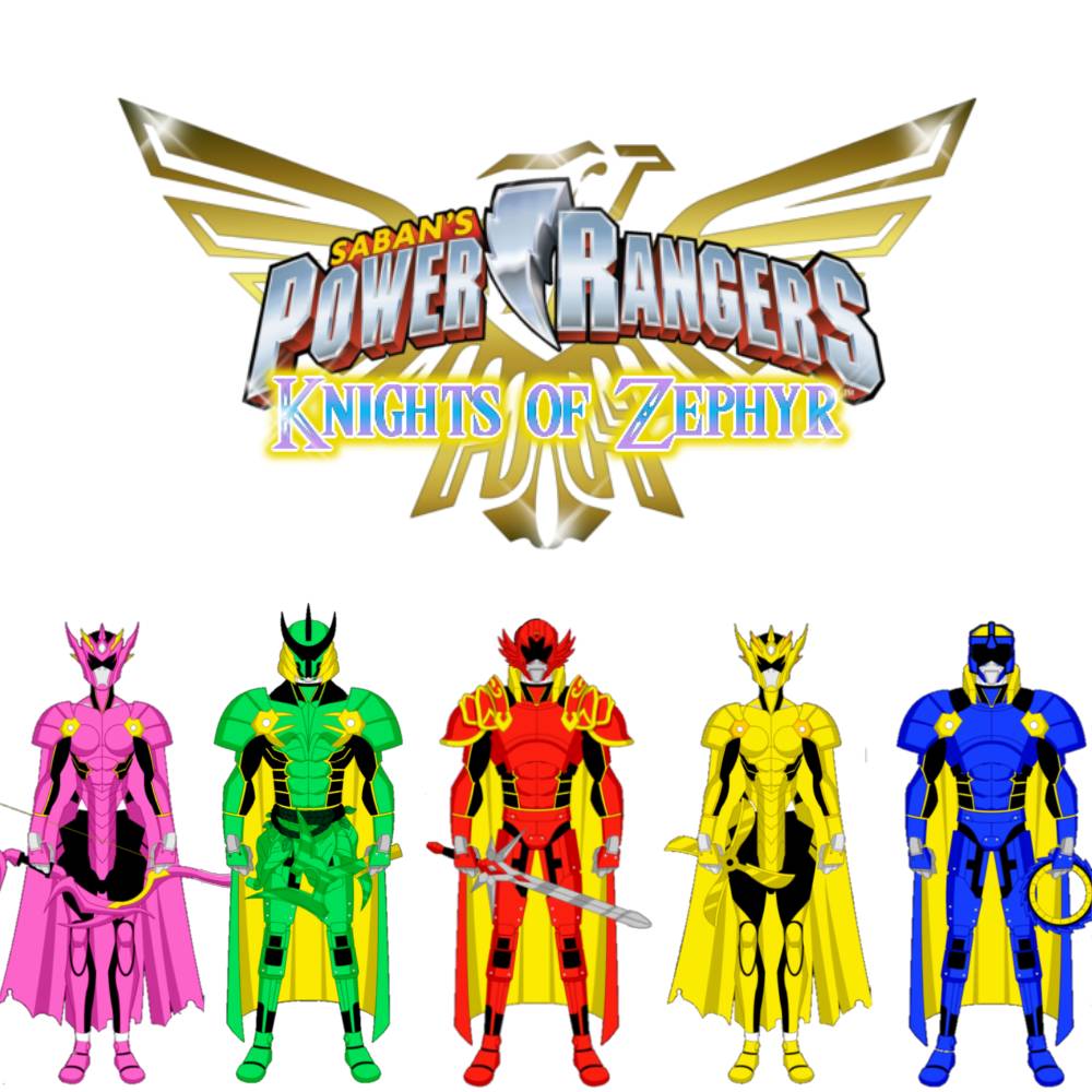 My team of Power Rangers knights by Whiteranger77 on DeviantArt