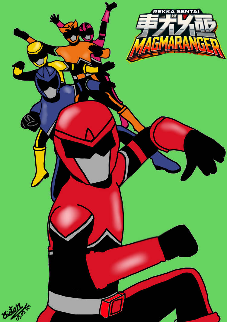 Magma Ranger Rekka Sentai Magmaranger 14th super sentai by Whiteranger77 on DeviantArt