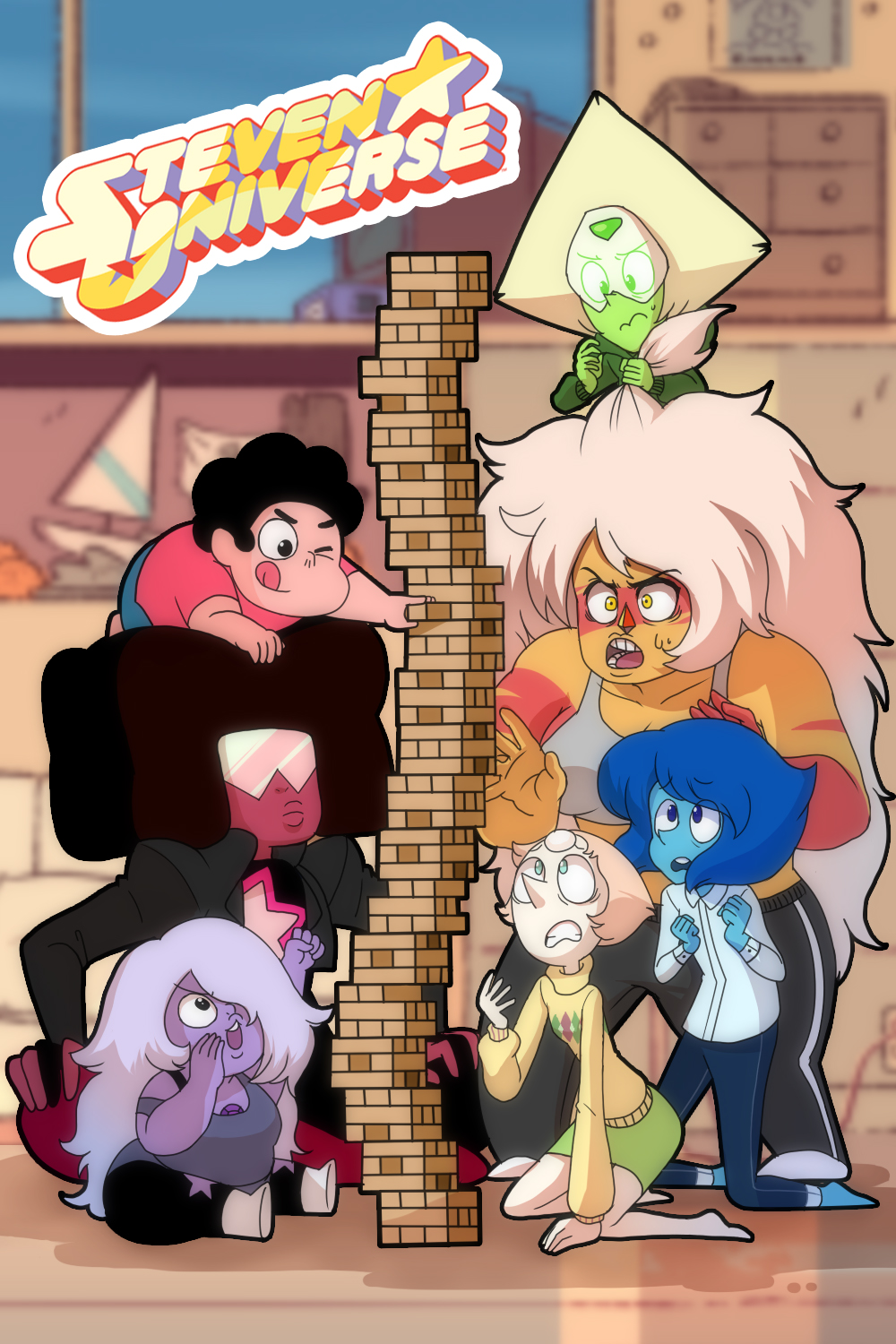 (steven universe) jenga night!!!