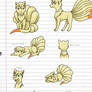 Tamaki Ninetales Pose Sheet