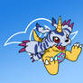 Button Design: Gabumon