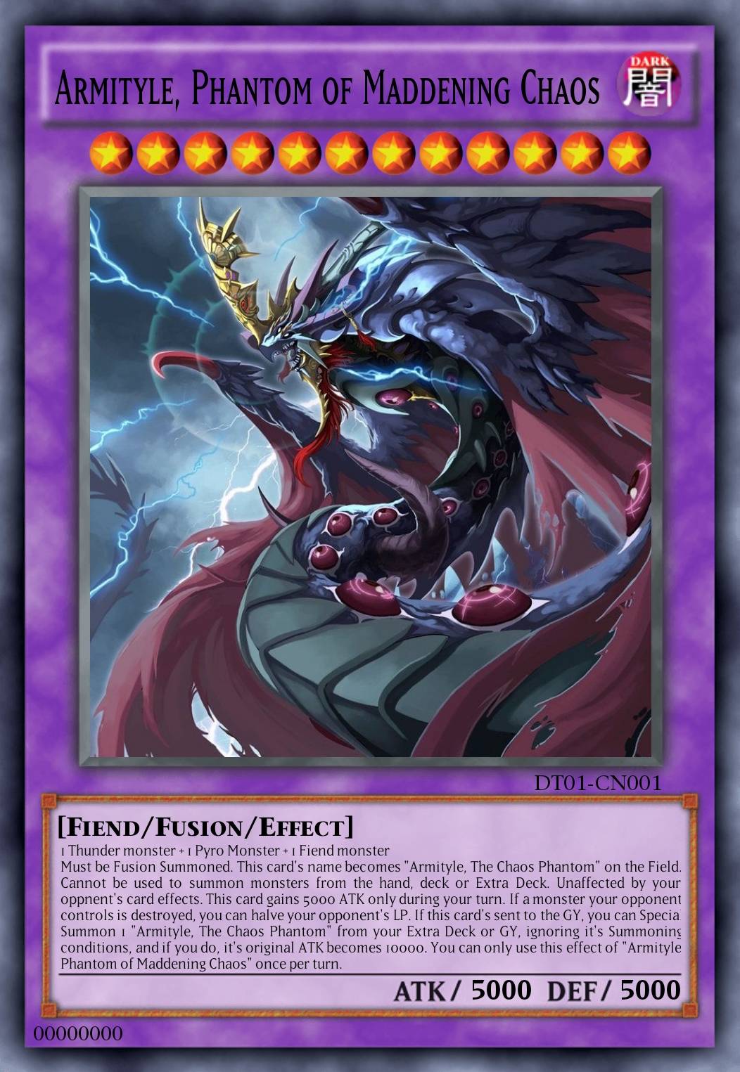 yugioh armityle the chaos phantom deck Liphontcta - SDSA-EN045 - Ultra Rare 000 ATK during your turn only. Korean Armityle the Chaos Phantasm
