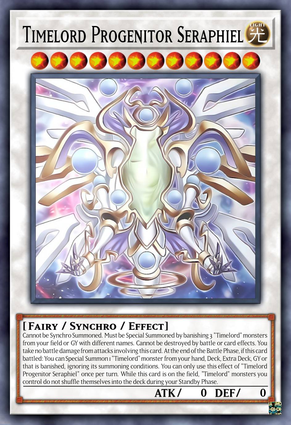yugioh timelord cards YU-GI-OH! Progenitor Vorpgate - BLC1-EN008 - Secret Rare Battles of Legend Timelord Progenitor Seraphiel by QuickSilverInfinity