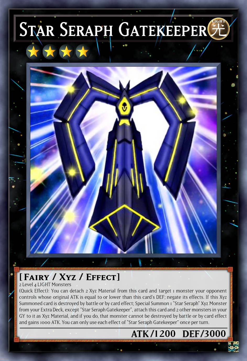 yugioh star seraph deck CR07-AES29 Number 102: Sentry (SER) TCG Corner An Xyz Monster that was Summoned using 3 or more monsters STAR SERAPH DECK 2025 |