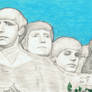 1964 Beatles on Mt Rushmore