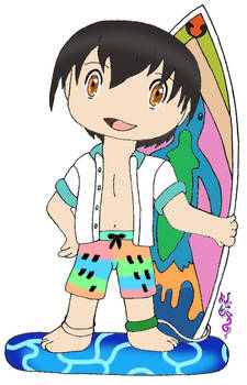 Jude swimsuit chibi style