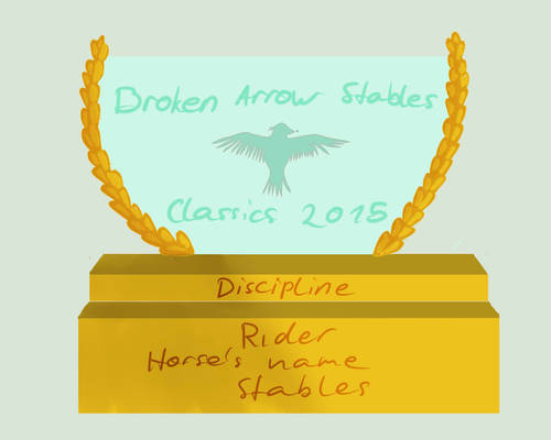 Broken Arrow Stables Classics Trophy Gold