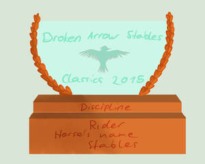 Broken Arrow Stables Classics Trophy Bronze