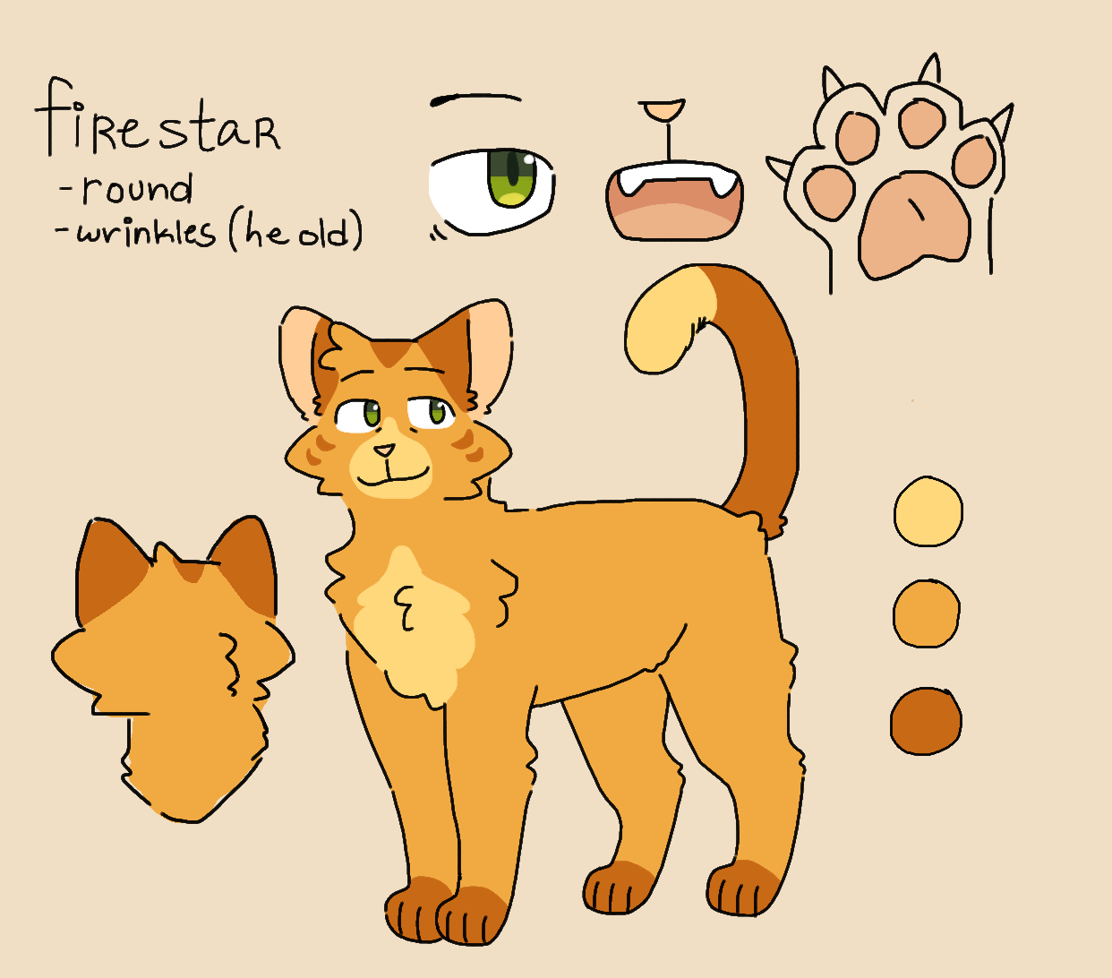 154031 - safe, artist:reruririreruro, firestar (warrior cats