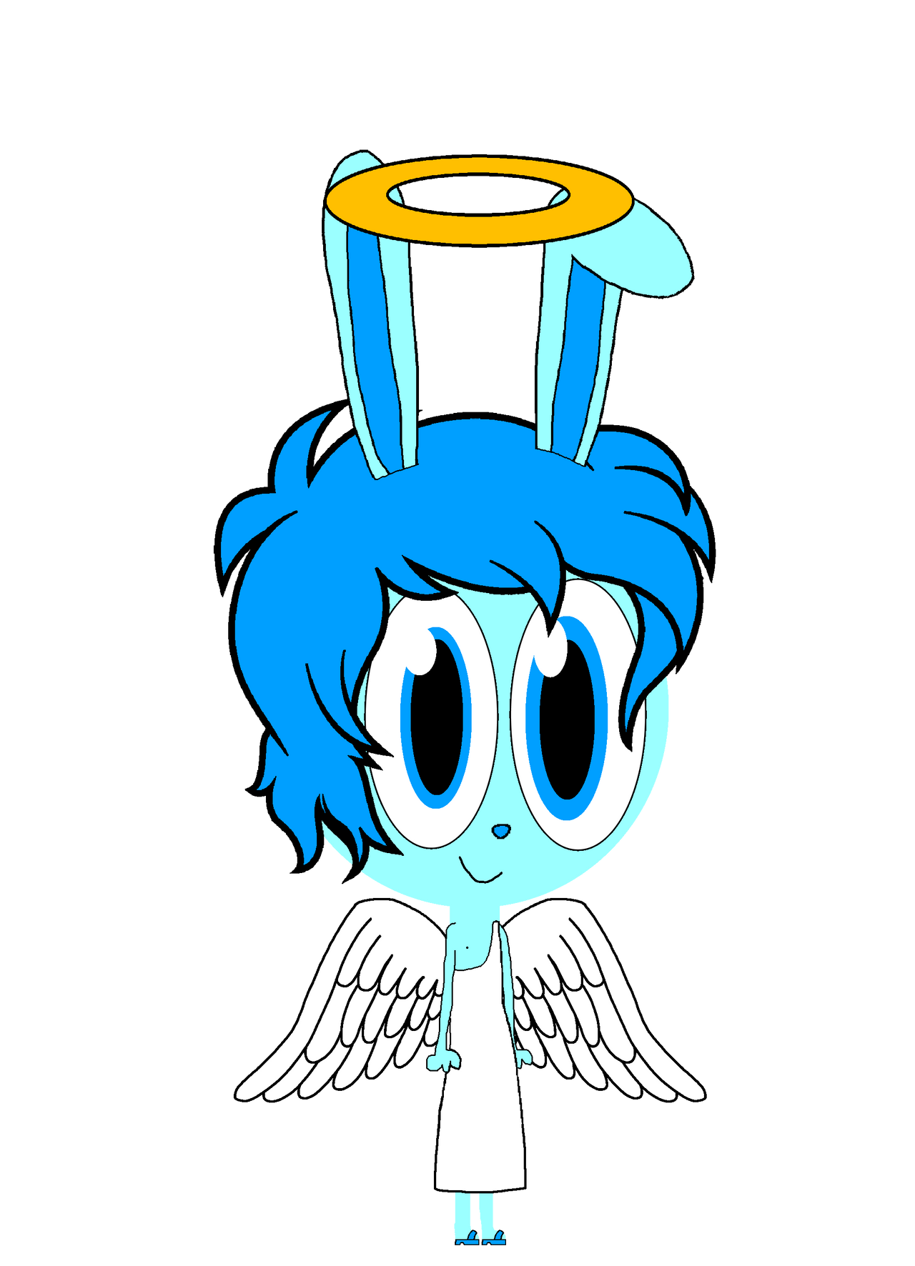Blue Rabbit Deviantart Angel Blue Bunny by KatelynFan2002 on DeviantArt