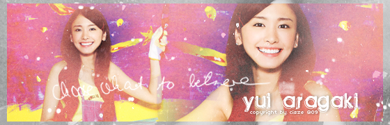 Aragaki Yui banner