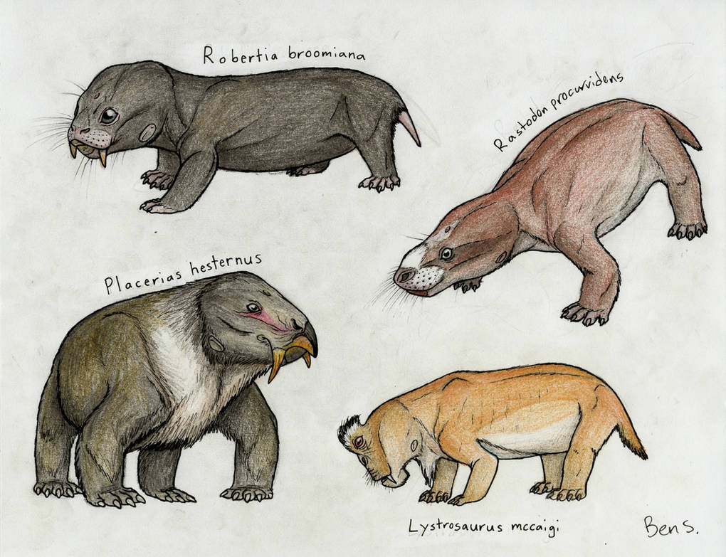 A Diversity of Dicynodonts by Pterosaur-Freak on DeviantArt