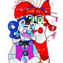 Circus Baby licking Funtime Freddy (and Bon Bon)