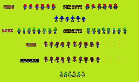 SMBZ Backview Running Sprites