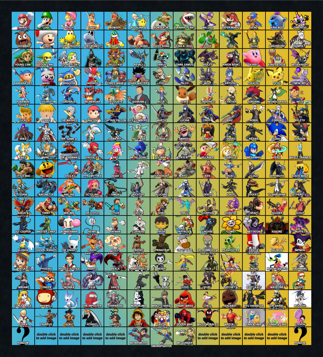 My Take of the Super Smash Bros. Infinite Roster by JustinH2003 on ...
