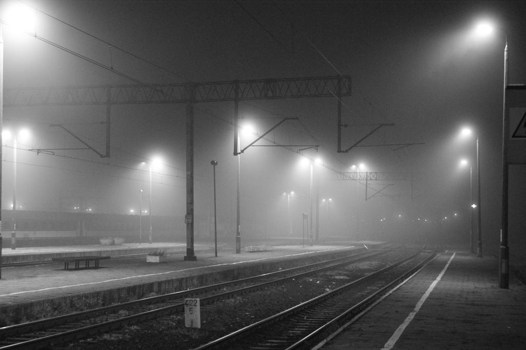 Night at the railway station