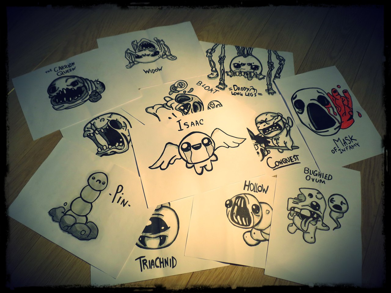 The Binding of Isaac: Wrath of the Lamb collage.