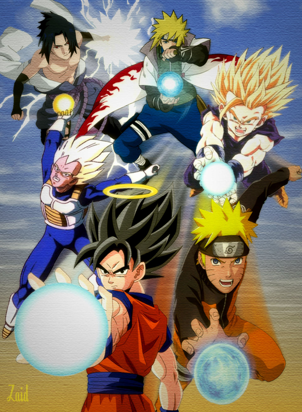 Anime Heroes (By CryingFaceSensation) : dbz  All anime characters, Anime  crossover, Anime fight