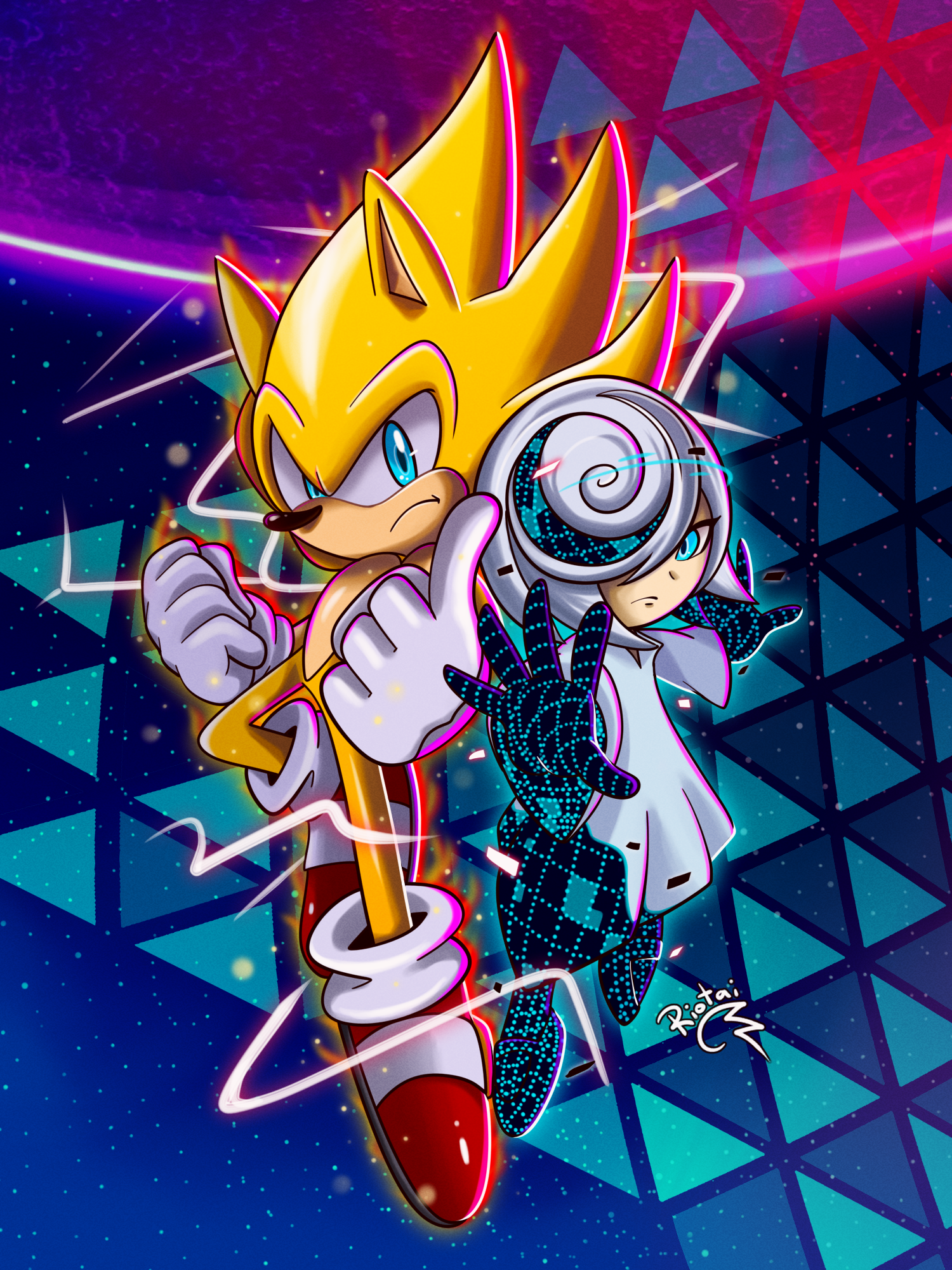 Sonic Frontiers - Super Sonic 2: Cyber Super Sonic by rossyfilms on  DeviantArt