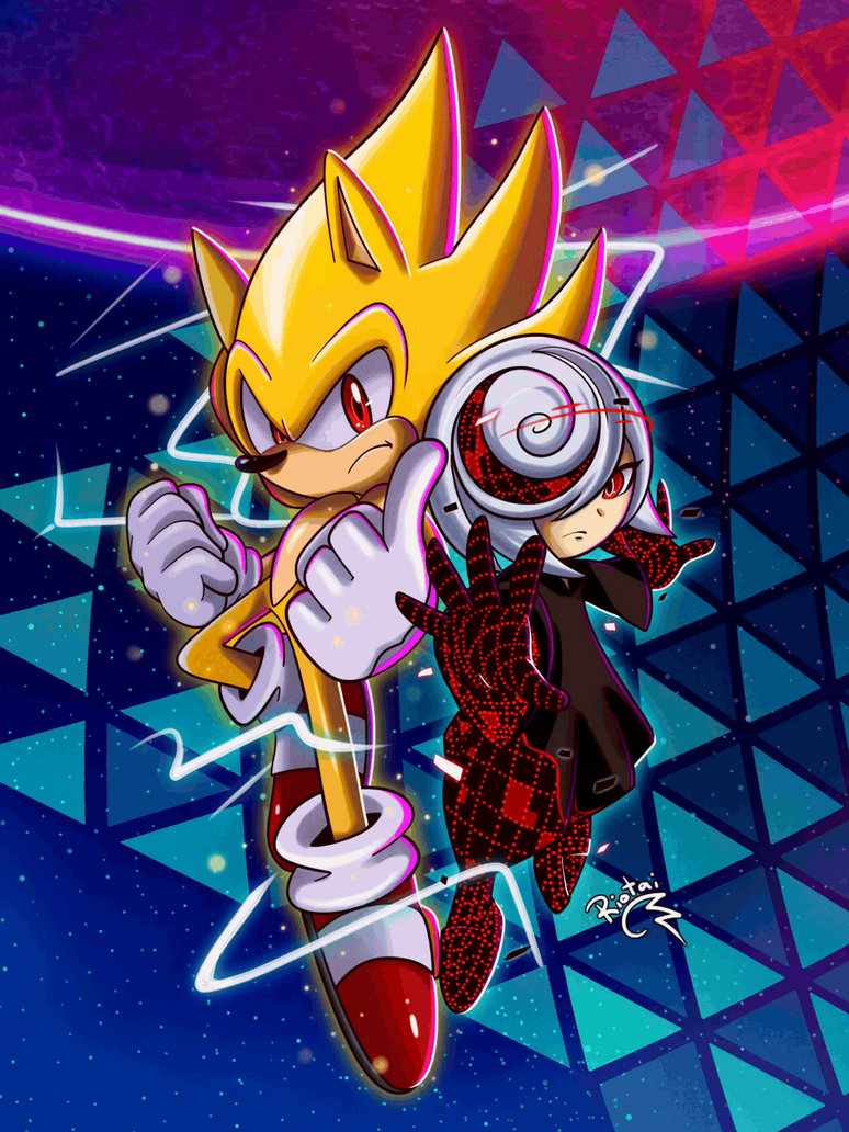 Super Sonic + Sage (animated) by RiotaiPrower on DeviantArt