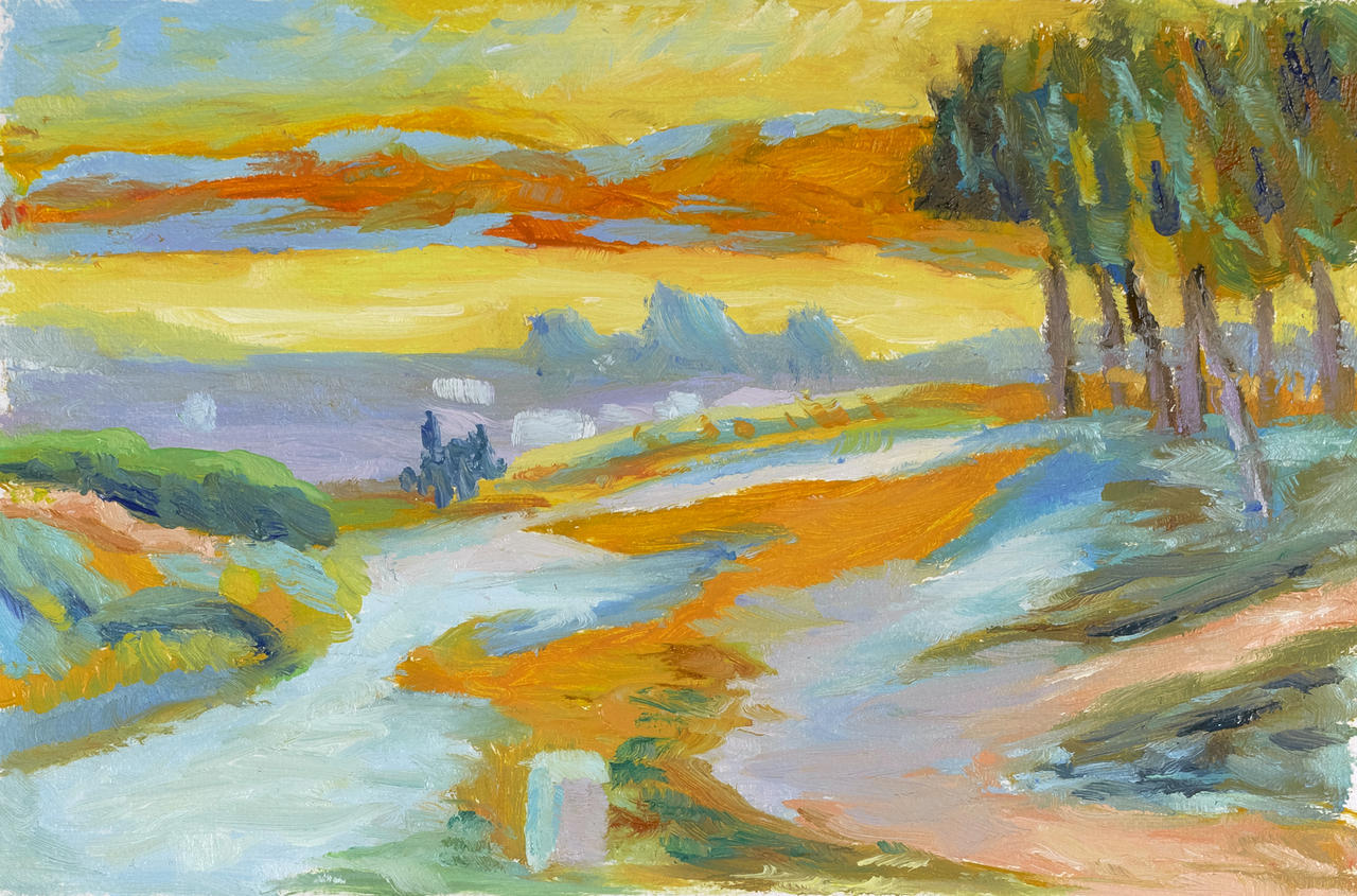 Signac Sunset Paul Signac - Sunset? by maciej-pendolski-art on DeviantArt