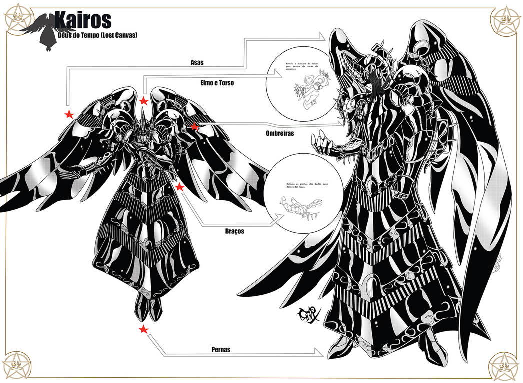 Kasios God Kairos god of Time (Lost Canvas) by Cerberus-rack on DeviantArt