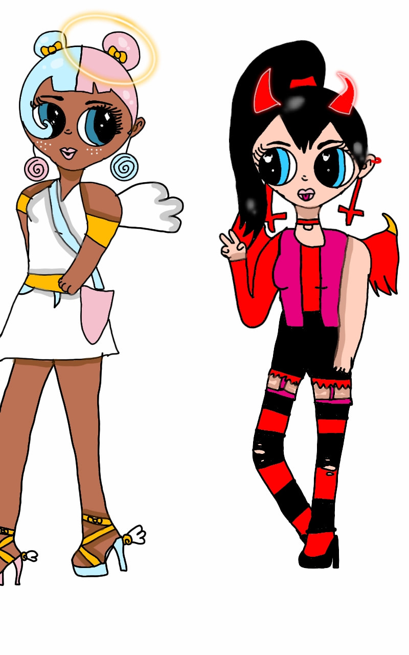 Lol sugar and spice inspired by crystal sushi by Nidaerisdraws