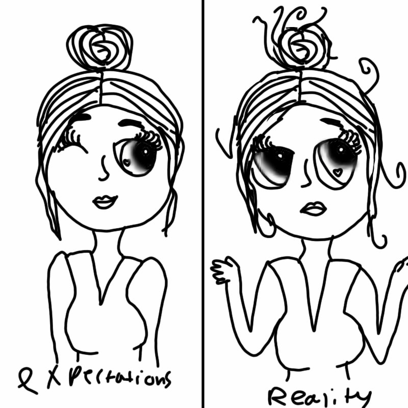 Expectations vs reality(hair) by Nidaerisdraws on DeviantArt Expectations vs reality(hair) by Nidaerisdraws on DeviantArt