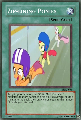 Zip-lining Ponies YGO