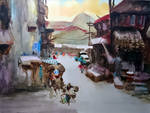Study of Cheng Khee Chee's Hangzhou Alley by artoysius