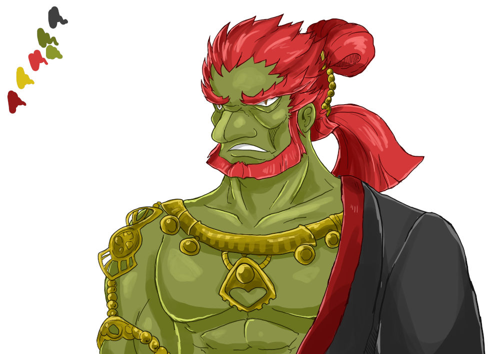 Ganondorf rough scetch colorized 2023 by ChiisaiTheBlitz on DeviantArt