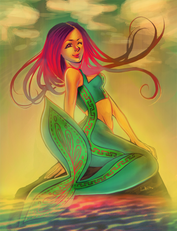 Sunset Mermaid