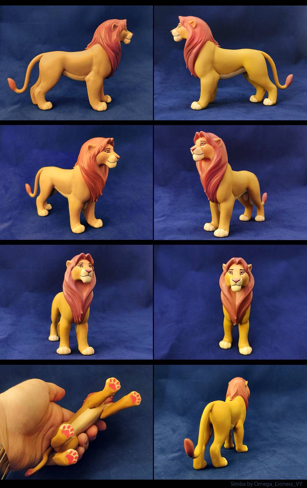 Simba Anthropomorphized Simba printed sculpture by OmegaLioness on DeviantArt