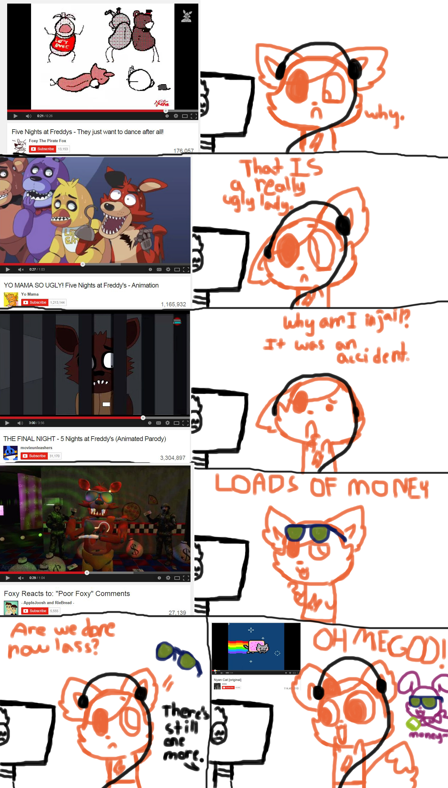 Foxy reacts to himself