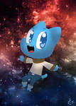 Speedpaint: The amazing space of gumball by Cookie-and-her-foxes