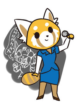 Retsuko is an aggressive worker lady