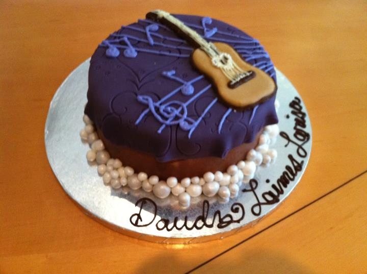 Purple Guitar Birthday Cake Design by nemeigh on DeviantArt